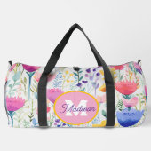 Mooie monogrammed duffel tas (Achterkant)