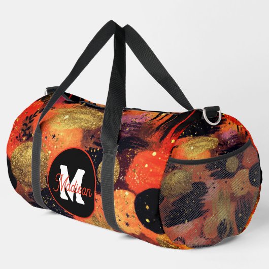 Mooie monogrammed duffel tas (Rechterhoek)