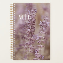 Mooie Monogrammed Lavendel Montana Wildflowers Planner