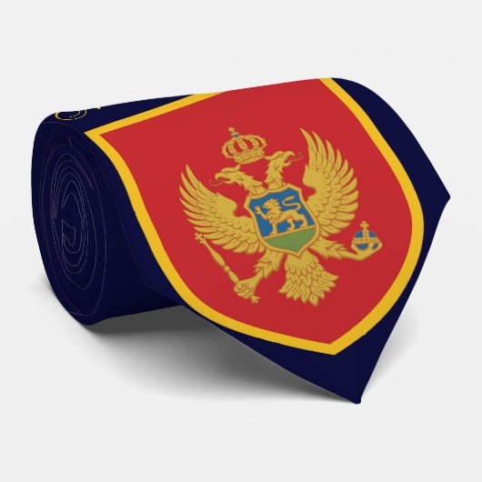 Mooie Montenegro vlag Stropdas (Opgerold)