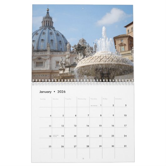 Mooie monumentenarchitectuur Rome Italië 2015 Kalender (Jan 2026)