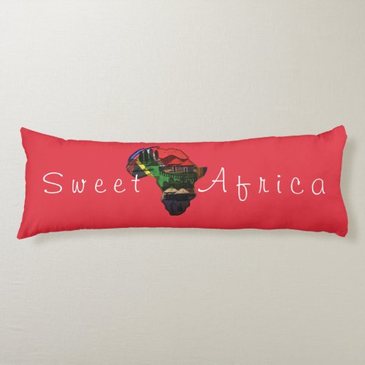 Mooie, mooie Afrikaanse kleuren Lichaamskussen (Voorkant)