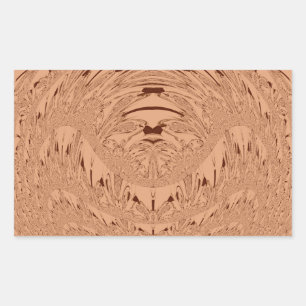 Mooie mooie Afrikaanse Leeuw hoofd vector patroon Rechthoekige Sticker