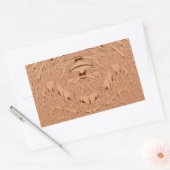 Mooie mooie Afrikaanse Leeuw hoofd vector patroon Rechthoekige Sticker (Envelop)