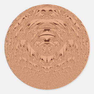 Mooie mooie Afrikaanse Leeuw hoofd vector patroon Ronde Sticker