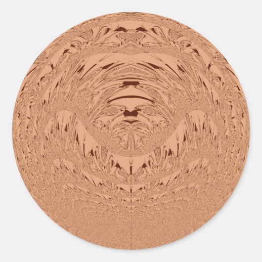 Mooie mooie Afrikaanse Leeuw hoofd vector patroon Ronde Sticker (Voorkant)