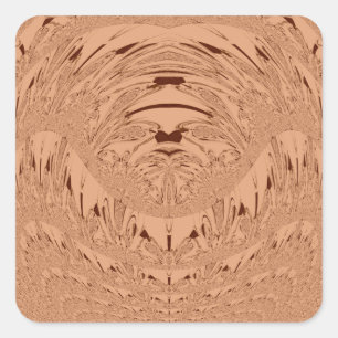 Mooie mooie Afrikaanse Leeuw hoofd vector patroon Vierkante Sticker