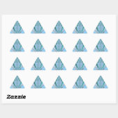 Mooie mooie Aqua Blue Amazing Floral Motive Art Sticker (Vel)