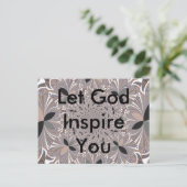 Mooie mooie asgrijze caleidoscoop naadloos briefkaart (Staand voorkant)