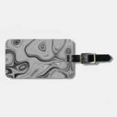 Mooie mooie Ash Grey textuur Kleur Art Print Bagagelabel (Voorkant horizontaal)