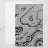 Mooie mooie Ash Grey textuur Kleur Art Print Briefpapier (Voorkant / Achterkant)