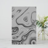 Mooie mooie Ash Grey textuur Kleur Art Print Briefpapier (Staand voorkant)
