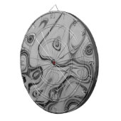 Mooie mooie Ash Grey textuur Kleur Art Print Dartbord (Voorkant Rechts)