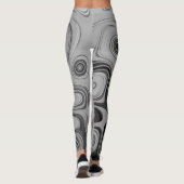 Mooie mooie Ash Grey textuur Kleur Art Print Leggings (Achterkant)
