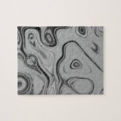 Mooie mooie Ash Grey textuur Kleur Art Print Legpuzzel (Horizontaal)