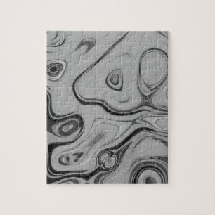 Mooie mooie Ash Grey textuur Kleur Art Print Legpuzzel