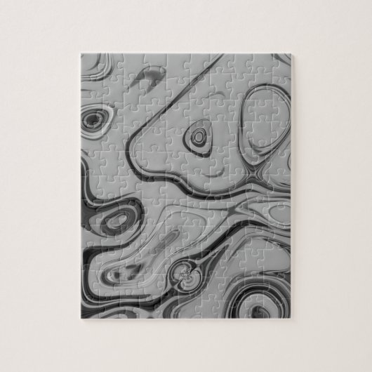 Mooie mooie Ash Grey textuur Kleur Art Print Legpuzzel (Verticaal)