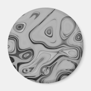 Mooie mooie Ash Grey textuur Kleur Art Print Magneet