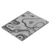 Mooie mooie Ash Grey textuur Kleur Art Print Notitieboek (Linkerzijde)