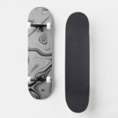 Mooie mooie Ash Grey textuur Kleur Art Print Persoonlijk Skateboard (Voorkant)