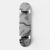 Mooie mooie Ash Grey textuur Kleur Art Print Persoonlijk Skateboard (Voorkant)