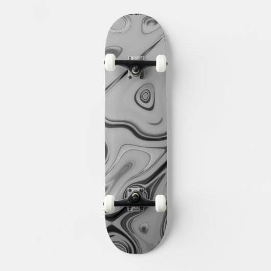 Mooie mooie Ash Grey textuur Kleur Art Print Persoonlijk Skateboard (Voorkant)
