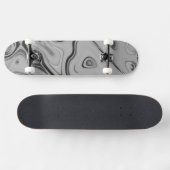 Mooie mooie Ash Grey textuur Kleur Art Print Persoonlijk Skateboard (Horizontaal)