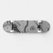 Mooie mooie Ash Grey textuur Kleur Art Print Persoonlijk Skateboard (Horizontaal)