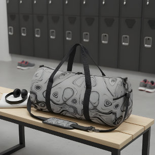 Mooie mooie Ash Grey textuur Kleur Art Print Plunjezak