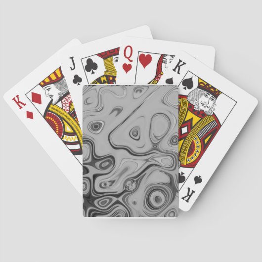 Mooie mooie Ash Grey textuur Kleur Art Print Pokerkaarten (Achterkant)