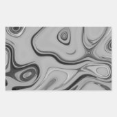 Mooie mooie Ash Grey textuur Kleur Art Print Rechthoekige Sticker (Voorkant)