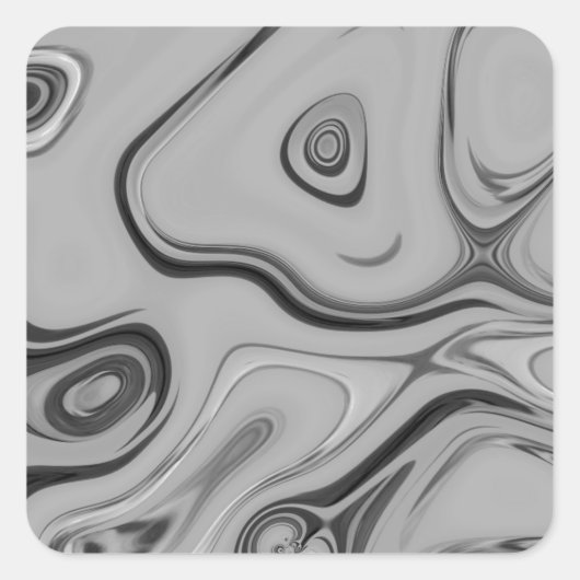 Mooie mooie Ash Grey textuur Kleur Art Print Vierkante Sticker (Voorkant)