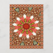 Mooie mooie Aziatische traditionele edgy patroon Briefkaart (Voorkant)