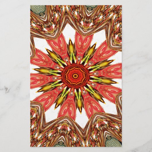 Mooie mooie Aziatische traditionele edgy patroon Briefpapier (Voorkant)