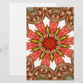 Mooie mooie Aziatische traditionele edgy patroon Briefpapier (Voorkant / Achterkant)