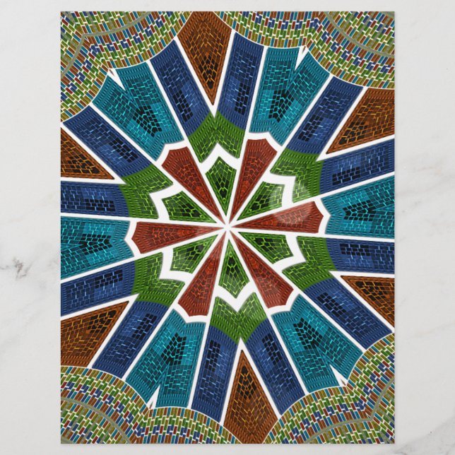 Mooie mooie Azië Trendy Sari Abstract Pattern (Voorkant)