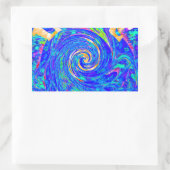 Mooie Mooie Blauwe Liefde Print Flash vectorkunst Rechthoekige Sticker (Tas)