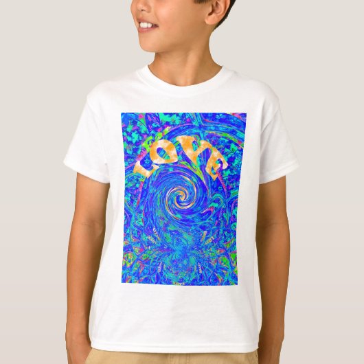 Mooie Mooie Blauwe Liefde Print Flash vectorkunst T-shirt (Voorkant)