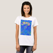 Mooie Mooie Blauwe Liefde Print Flash vectorkunst T-shirt (Voorkant volledig)