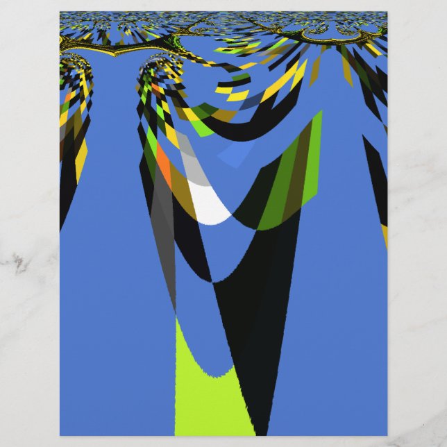 Mooie Mooie Blauwe Naadloze vector mooie kunst (Voorkant)