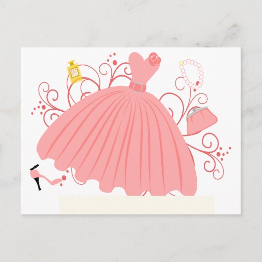 Mooie, mooie dress briefkaart (Voorkant)