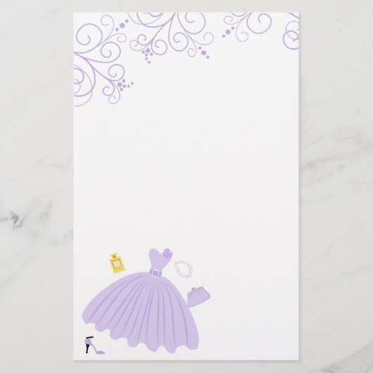 Mooie, mooie dress briefpapier (Voorkant)