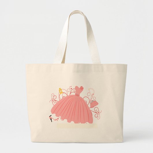 Mooie, mooie dress grote tote bag (Voorkant)