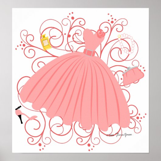 Mooie, mooie dress poster (Voorkant)