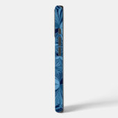 Mooie mooie iriserende blauwe caleidoscoop kunst Case-Mate iPhone case (Achterkant / Links)