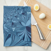 Mooie mooie iriserende blauwe caleidoscoop kunst theedoek (Quarter Fold)