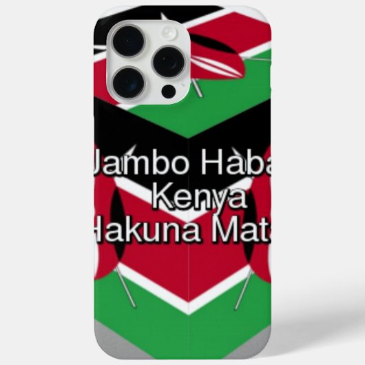 🇰🇪 mooie mooie Keniaanse vlag kubus groet Case-Mate iPhone Case (Achterkant)