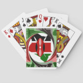 Mooie mooie Keniaanse wervelwind kaart ontwerp (Achterkant)