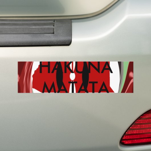 Mooie mooie Keniaanse wervelwind kaart ontwerp Bumpersticker (Op auto)