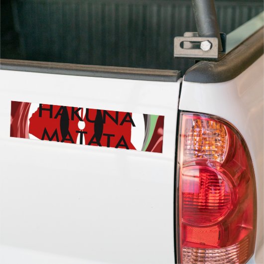 Mooie mooie Keniaanse wervelwind kaart ontwerp Bumpersticker (Op Truck)